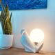 Bird lamp "dove" in white ceramic, 1970