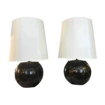 Paire De Lampes Boule Créations Mathias