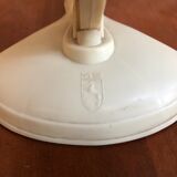 Old world map ms globe metal + bakelite base white vintage cream