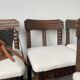 Set of 6 brutalist chairs from the 1940s