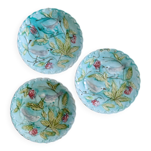 Trio d'assiettes du XIXe