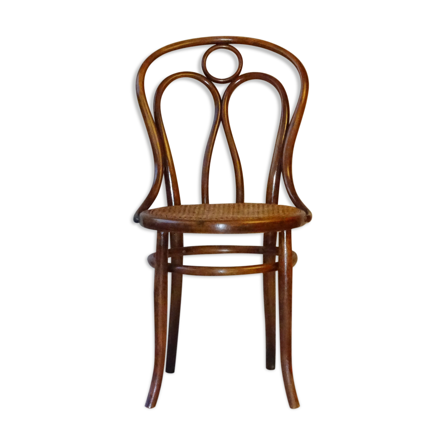 Chaise bistrot viennoise de Kohn N°36 vers 1885 cannée