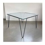 Minimalist, industrial side or coffee table, Arnold Bueno de Mesquita, 1950s