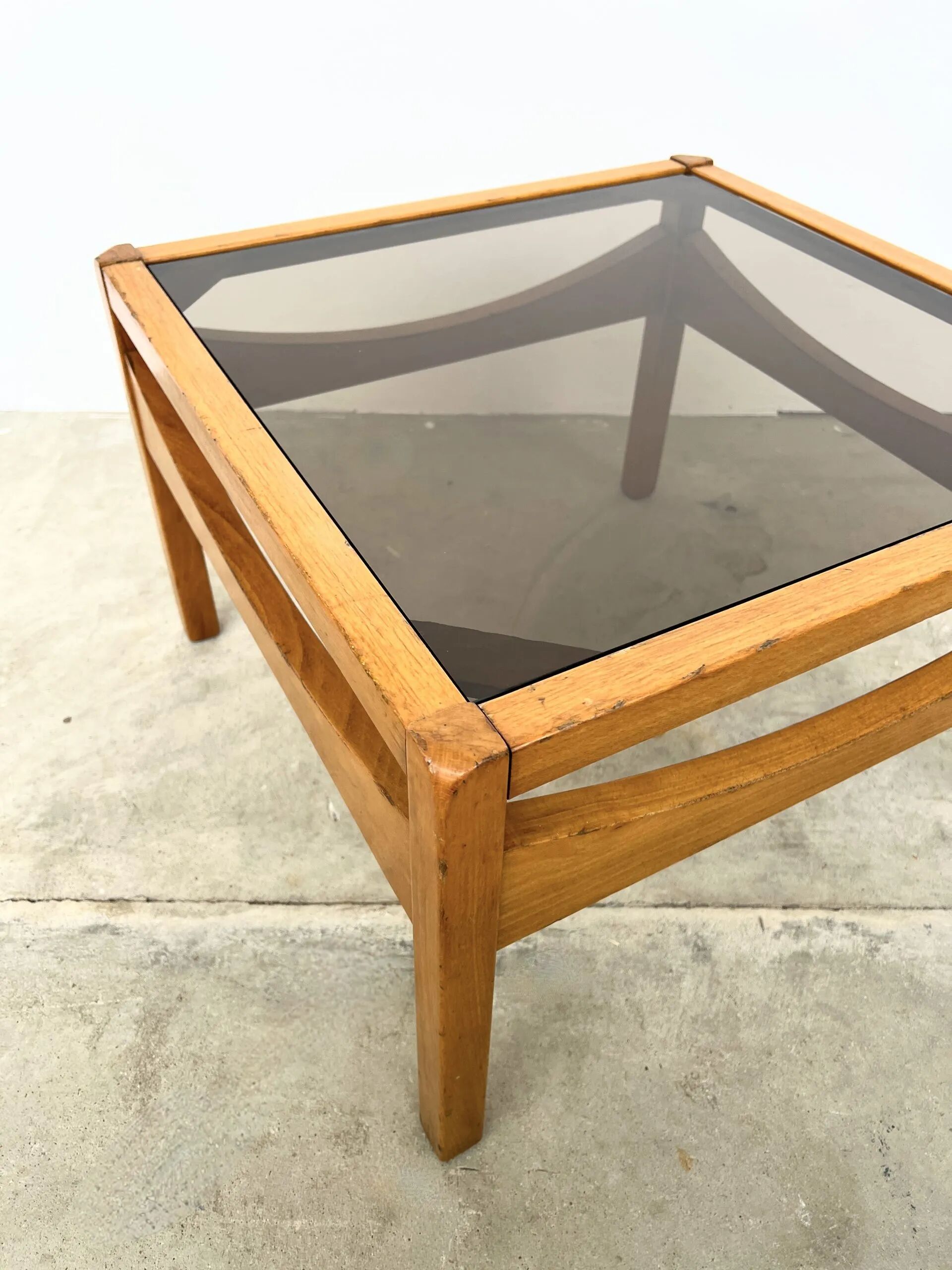 "Reverso" Coffee Table Structure – New Bronze Glass