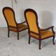 pair of Voltaire armchairs