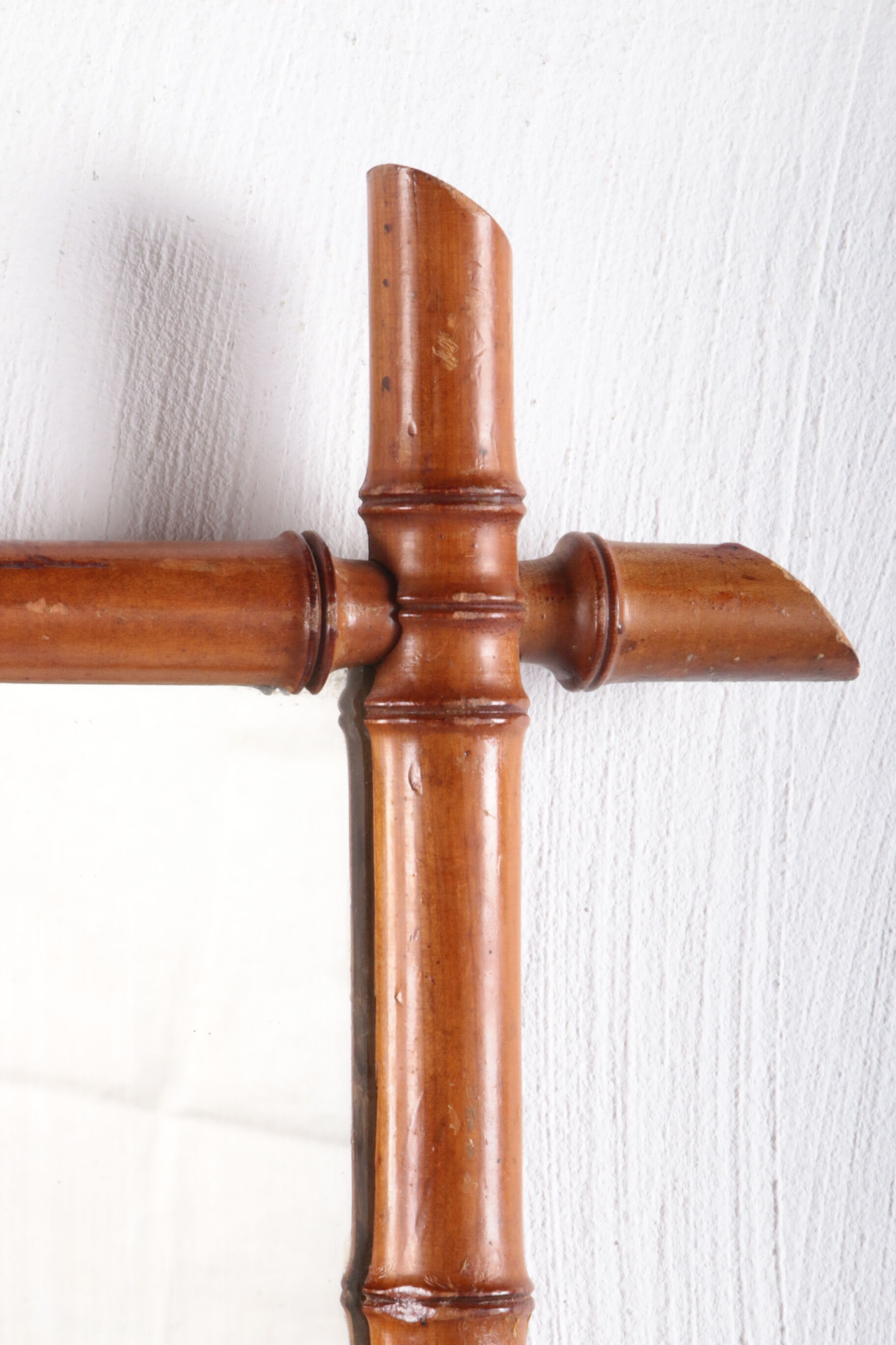 Vintage beautiful french bamboo mirror