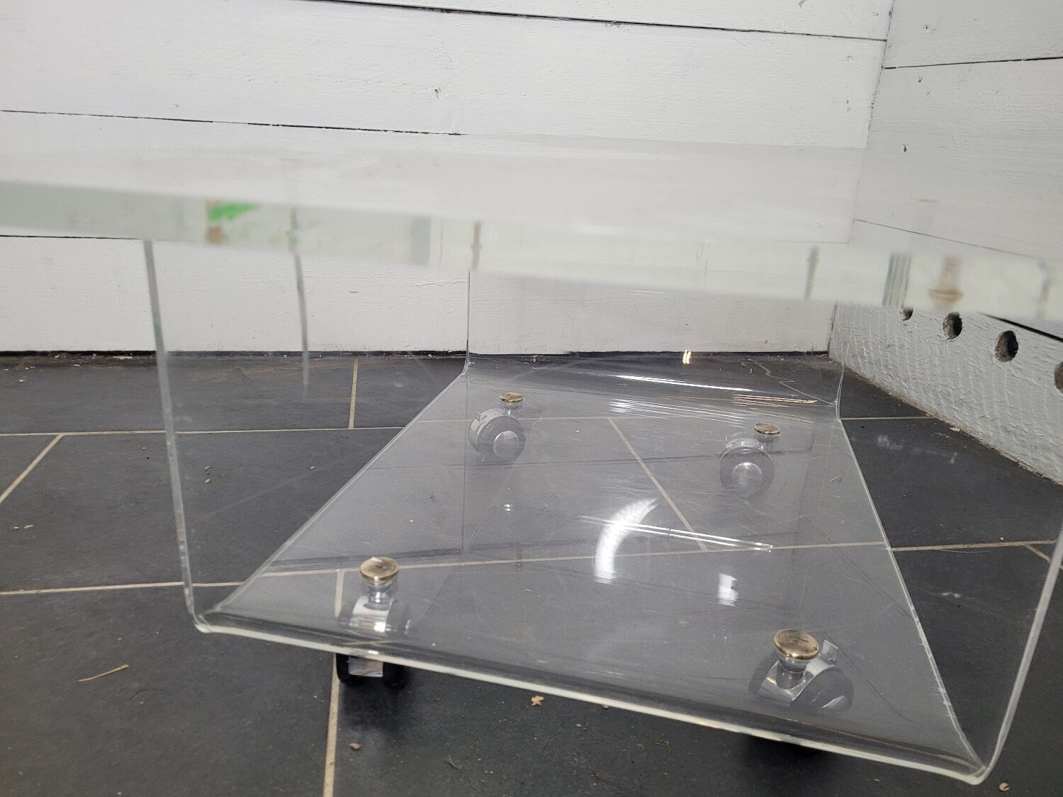 Plexiglas coffee table from the 70s