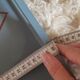 Hand-painted blue wooden tray