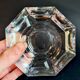 Art Deco octagonal crystal ashtray Val St Lambert