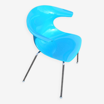 LOOP armchair - Scandinavian DESIGN chair by Claus Breinholt (Danish) Infiniti - blue polypropylene