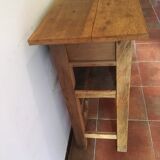 console porte bouteilles en manguier brut