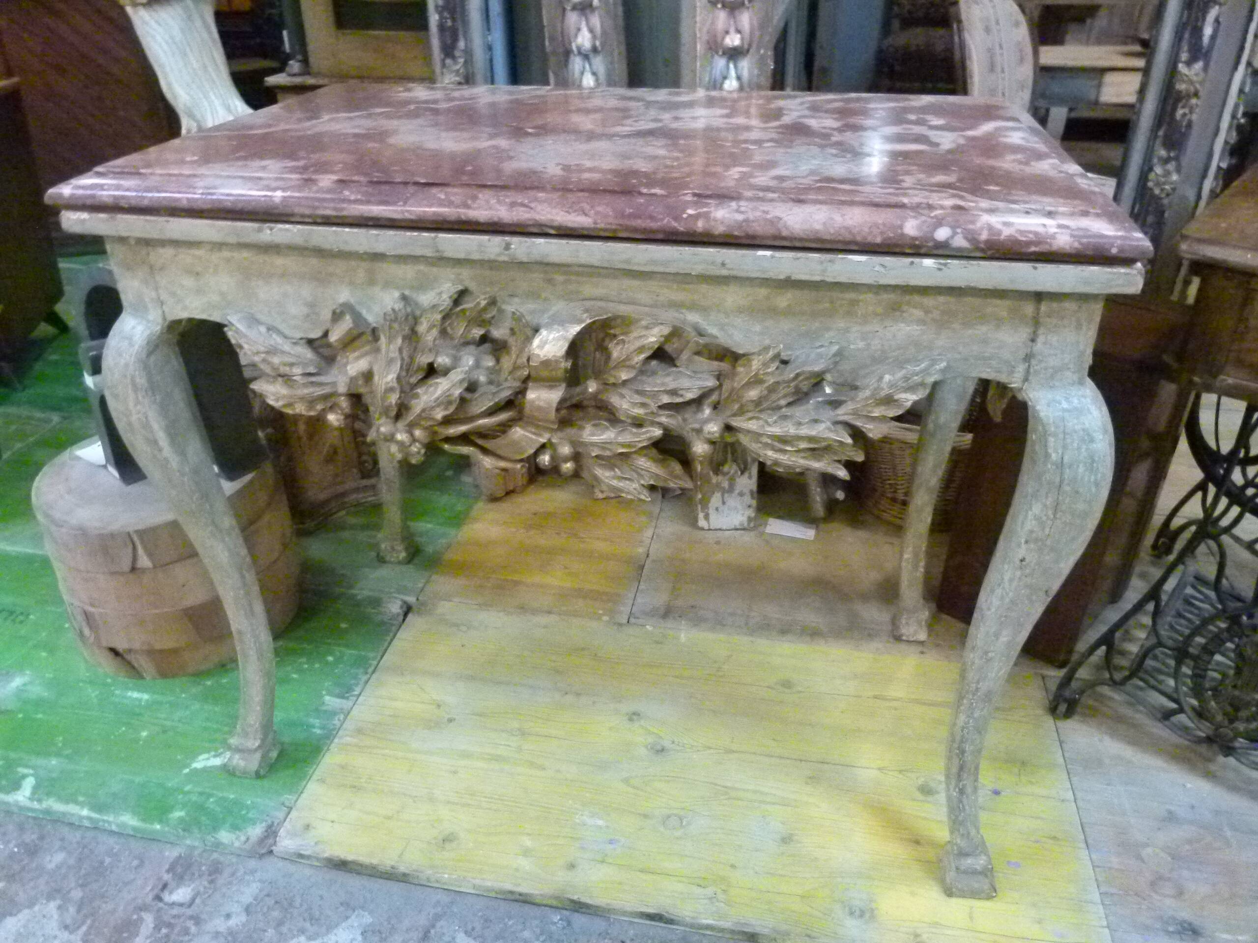 19th century marble console