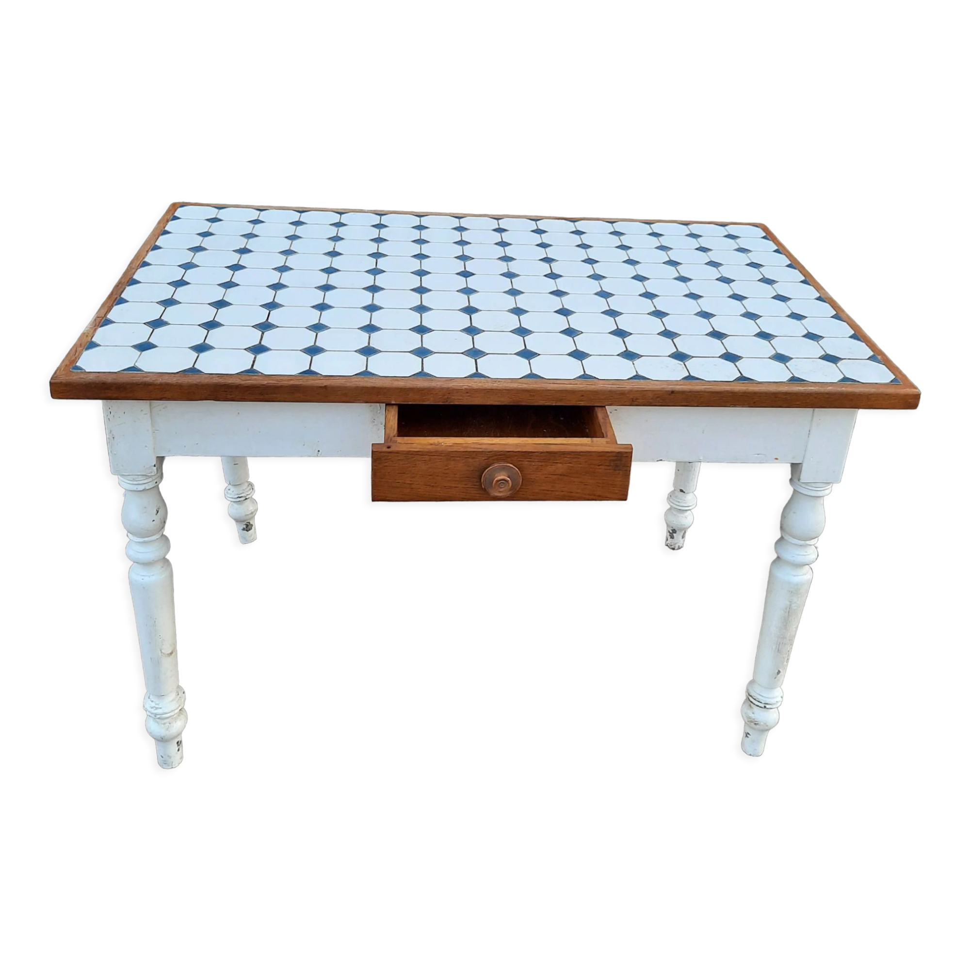 Table cuisine en carrelage
