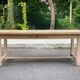 Renovated 19th century farmhouse dining table with drawer 200cm
