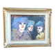 Mino maccari oil-based print 30x40 three female figurines