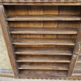 Antique Burmese teak collector's wall display case