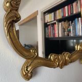 Golden baroque mirror