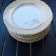 Set de 12 assiettes plates decors fleurs vintage