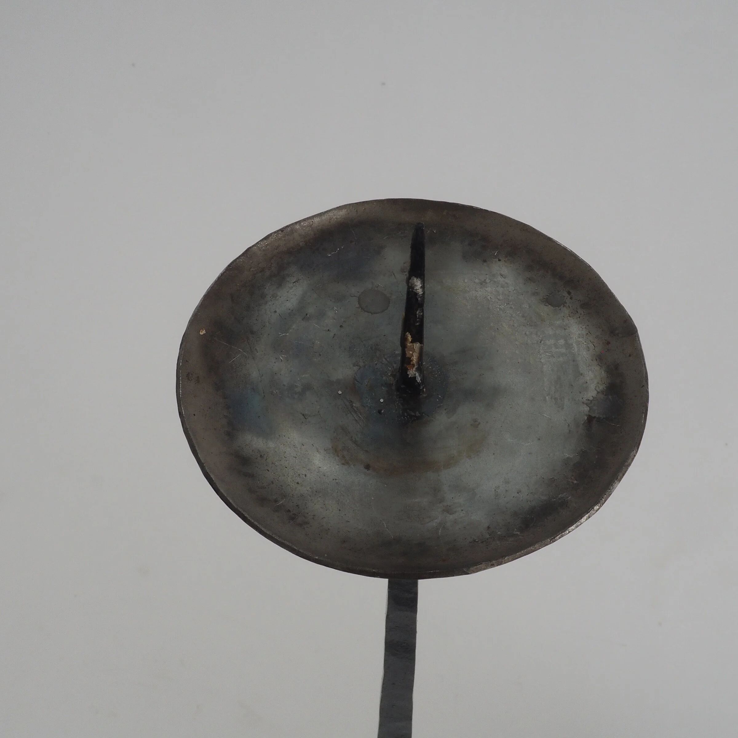 Wrought iron standing candle stick holder
