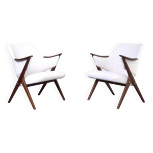 chaises armées en teck - milieu