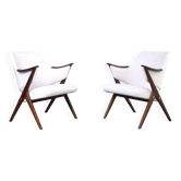 Chaises armées en teck norvégien du milieu du siècle Knott de Brunstad Møbelfabrikk, 1960