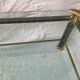 Table basse verre et laiton