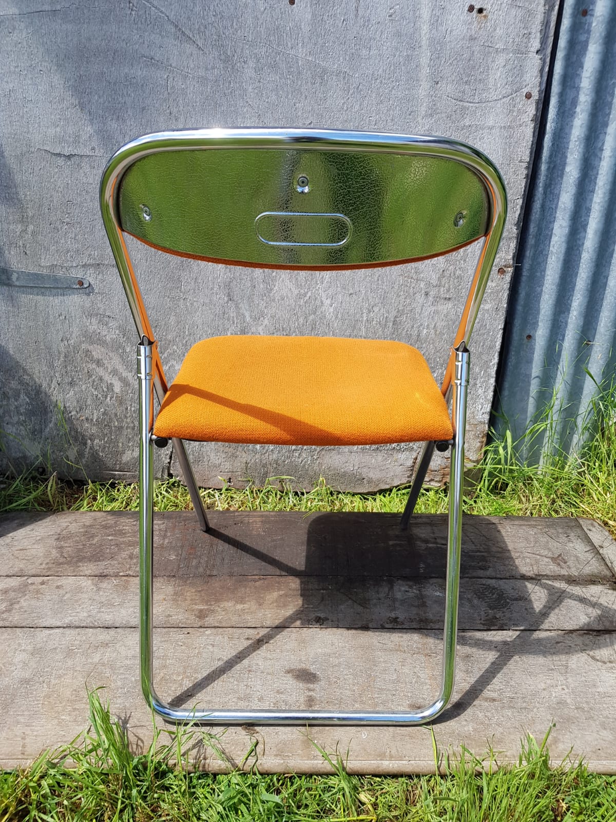 Former lafa aurillac metal chromé pliante chairs
