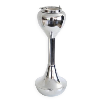 Chromed Italian wobble base ashtray from the 1970s.