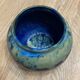 Pot rond céramique bleu