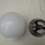 Ceiling lamp or wall sconce, in white opaline