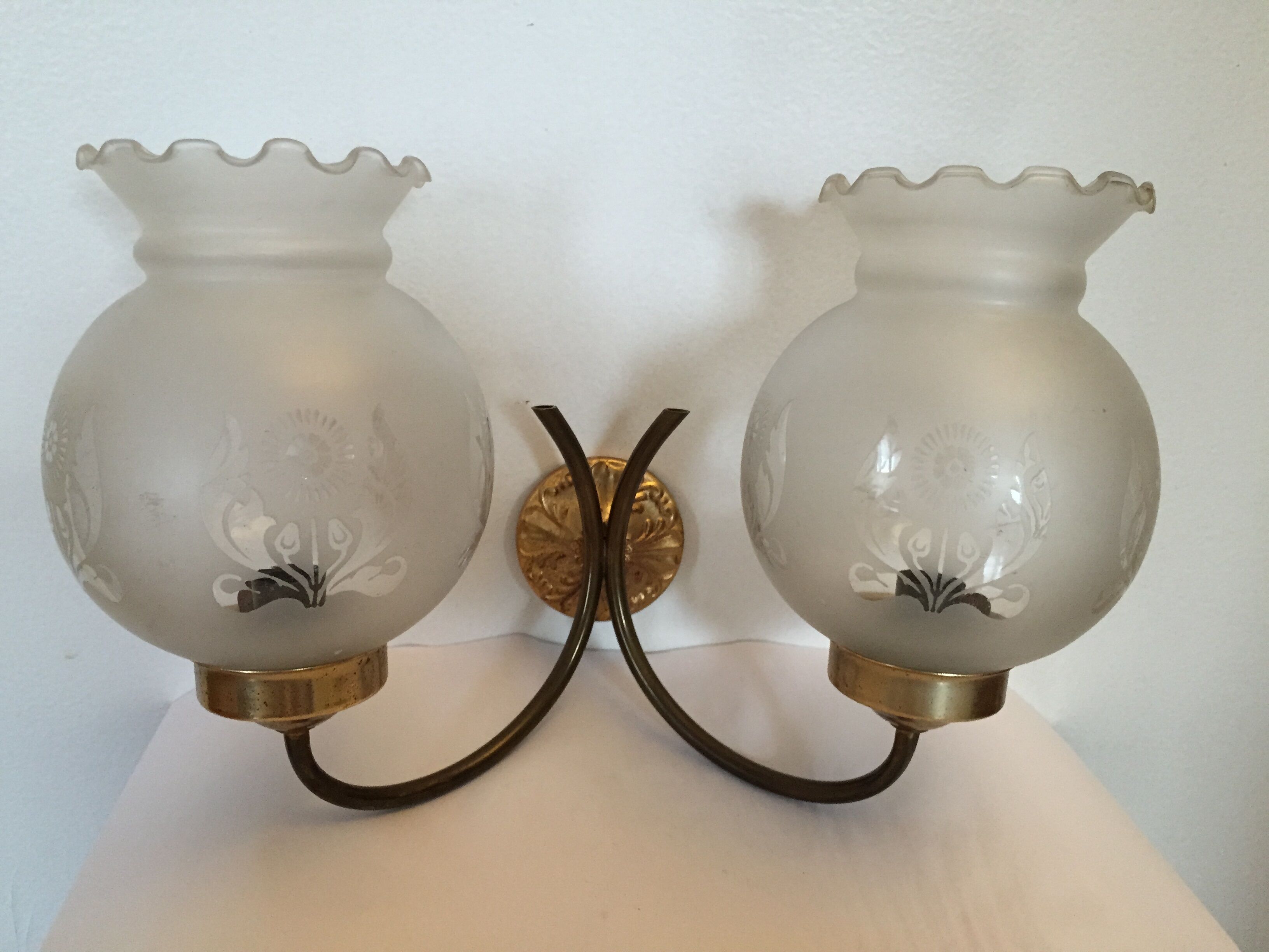 Apply two wall lights