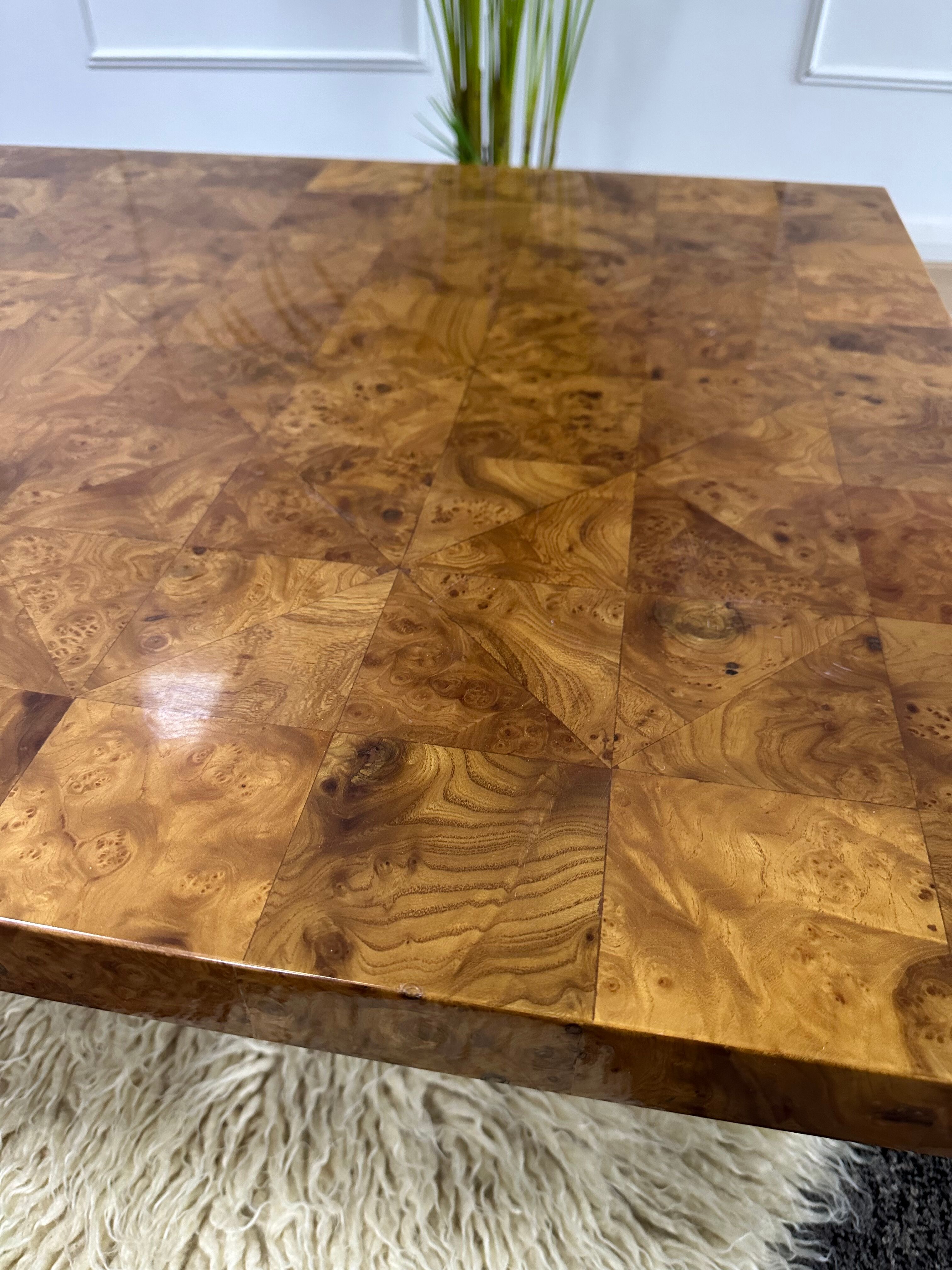 Design coffee table style elm magnifying glass