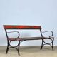 Banc de parc en fer riveté années 1920