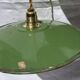 Vintage suspension pair in enamelled sheet metal retro factory style