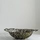 Metal presentation basket, vintage bread basket.
