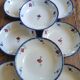 Digoin vintage calotte plates, Mary-Lou