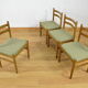 4 Vintage Chairs Scandinavian Design 1960