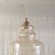 Amber glass Scandinavian suspension style - 1960s-70s