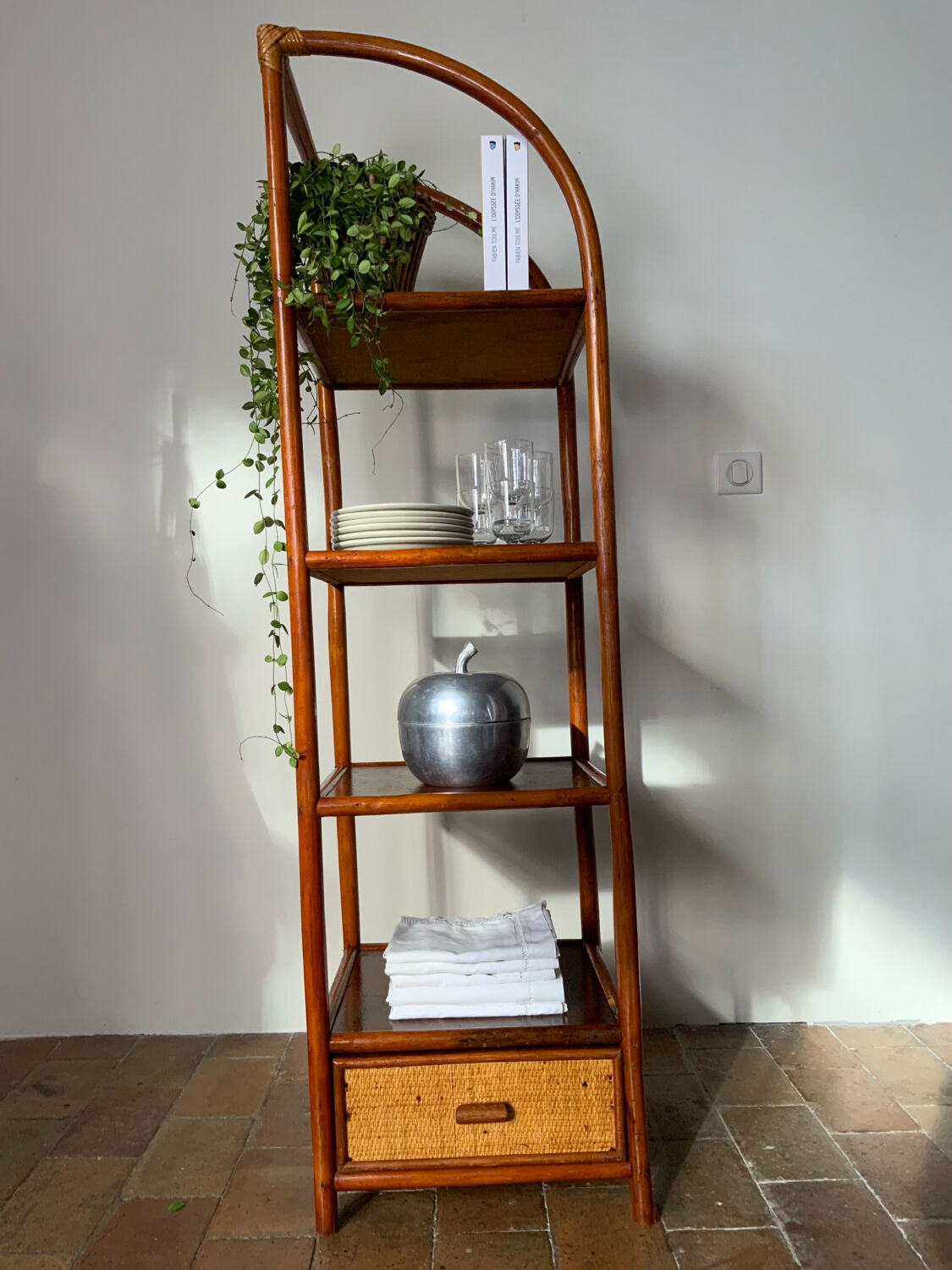 Vintage corner shelf