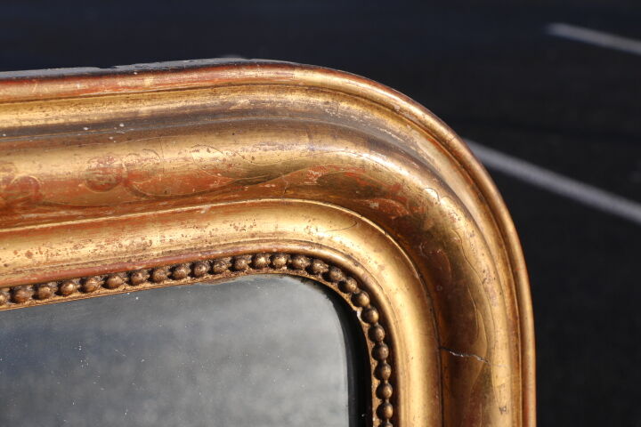 Mirror Golden old 140 * 94mm