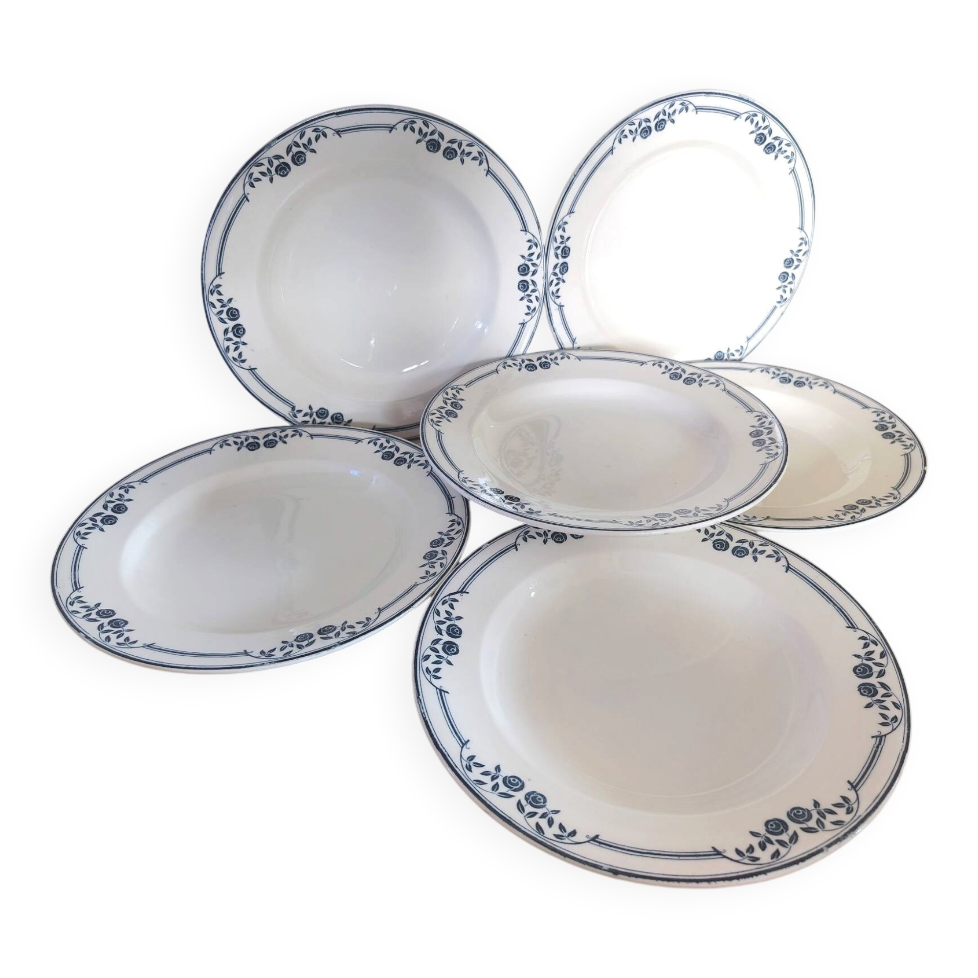 Deep plates ironstone Saussure