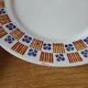4 assiettes plates anciennes en terre de fer