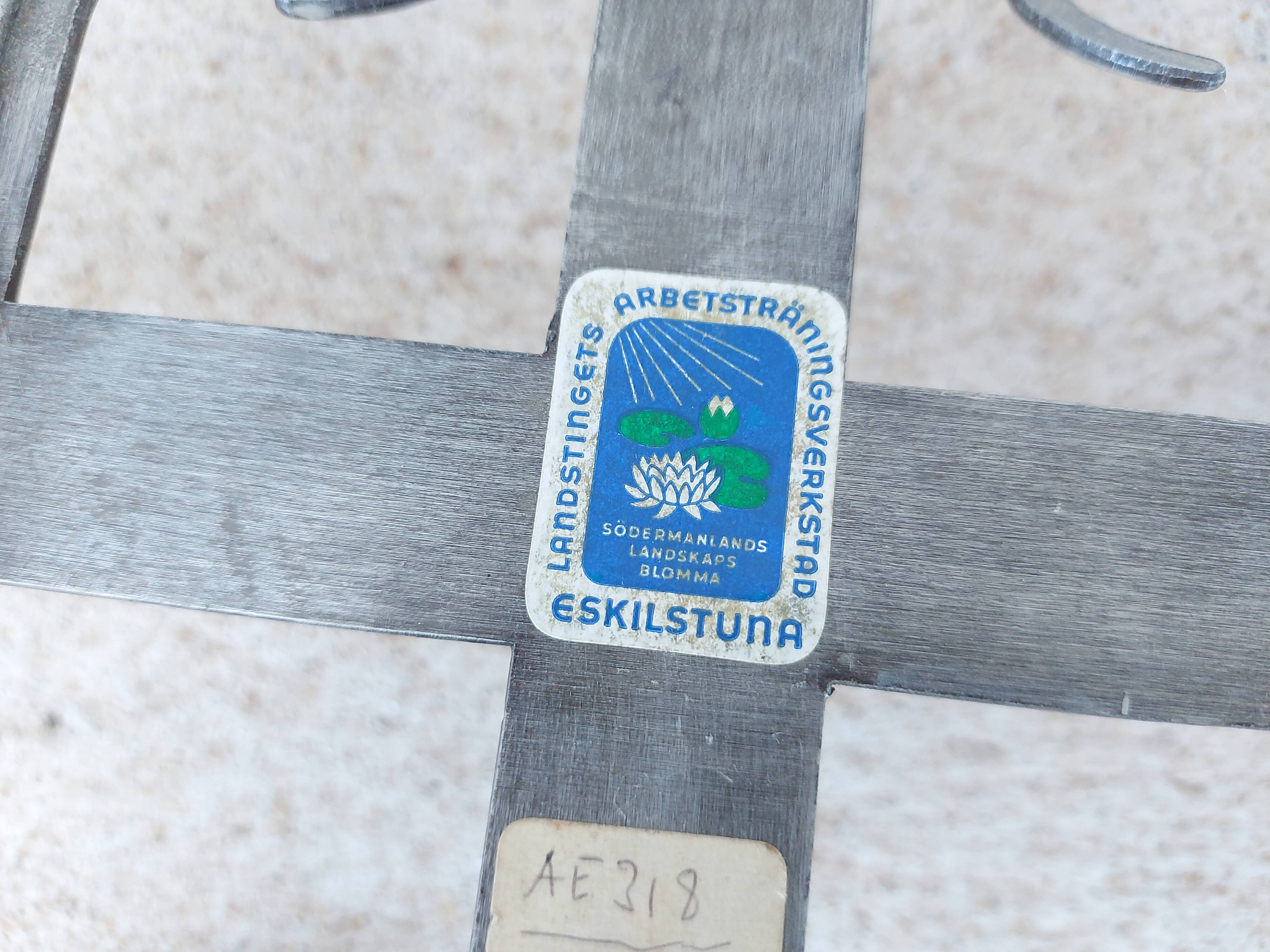 Vintage Scandinavian candle holder, Sweden town of Eskiltuna