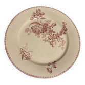 Assiette plate vintage Digoin Sarreguemines
