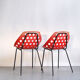 Pair of shell chairs by Pierre Guariche for Meurop 1960s