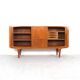 Danish Highboard with Tambour Doors, 1960s