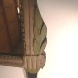 Louis XVI period mirror in patinated wood - 84x51cm