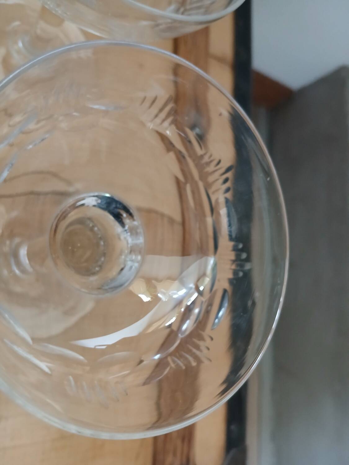 11 antique champagne glasses