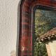 Mirror Louis Philippe period 46x39 XIXth old black brown