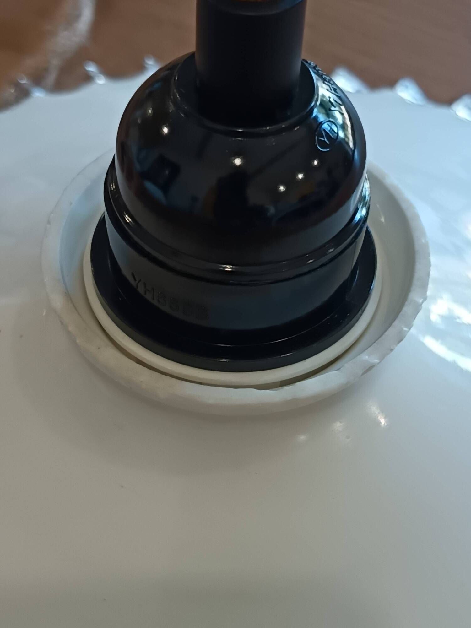 Lampe baladeuse vintage en verre Blanc
